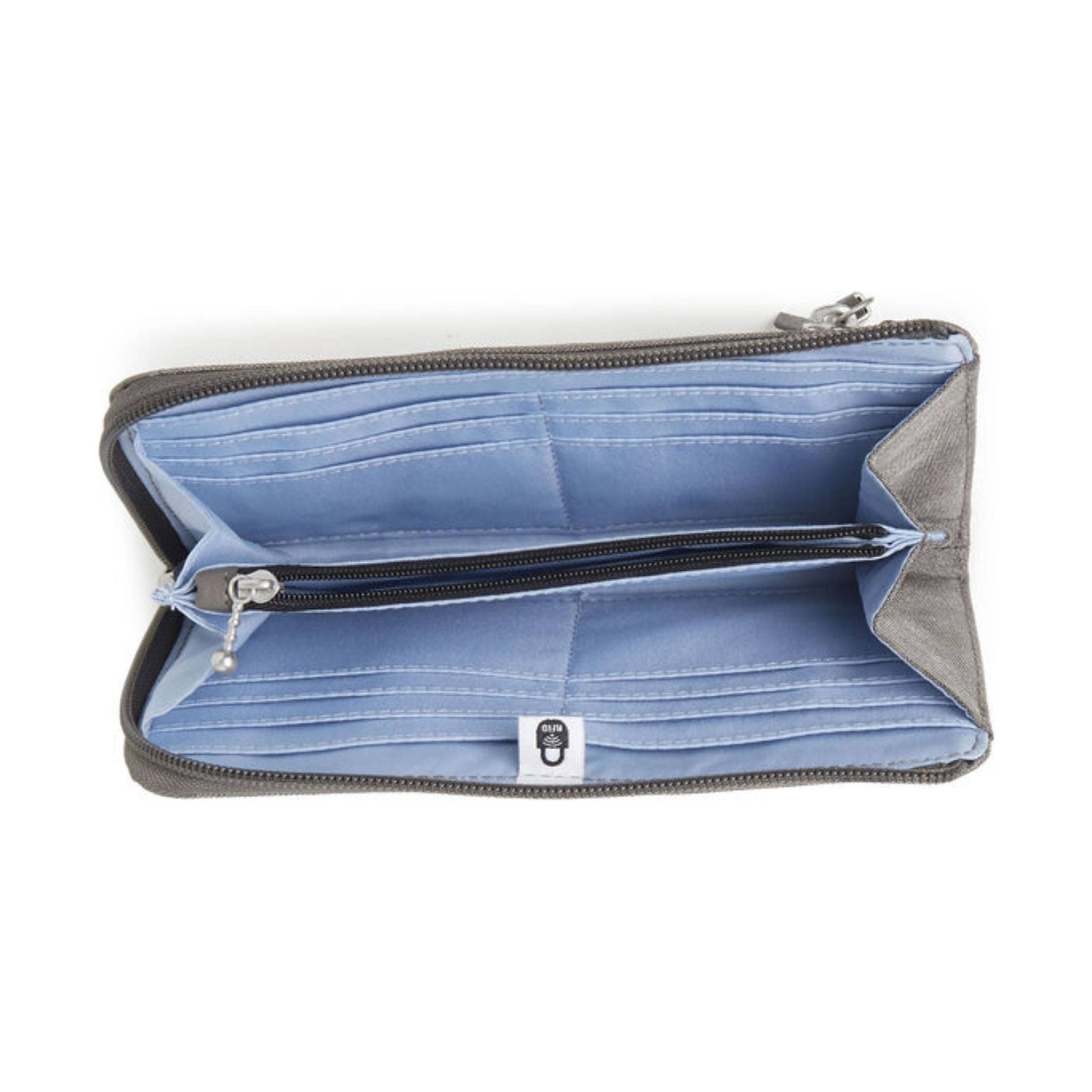 Baggallini Zip Around RFID Wallet - Sterling Shimmer by Lenny's Shoe & Apparel