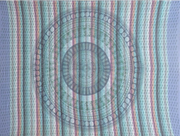 Tapestry Single Size Overprint Madras Bagru Blue by Homeportonline