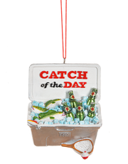 Fishing Cooler Ornament - Catch Of The Day