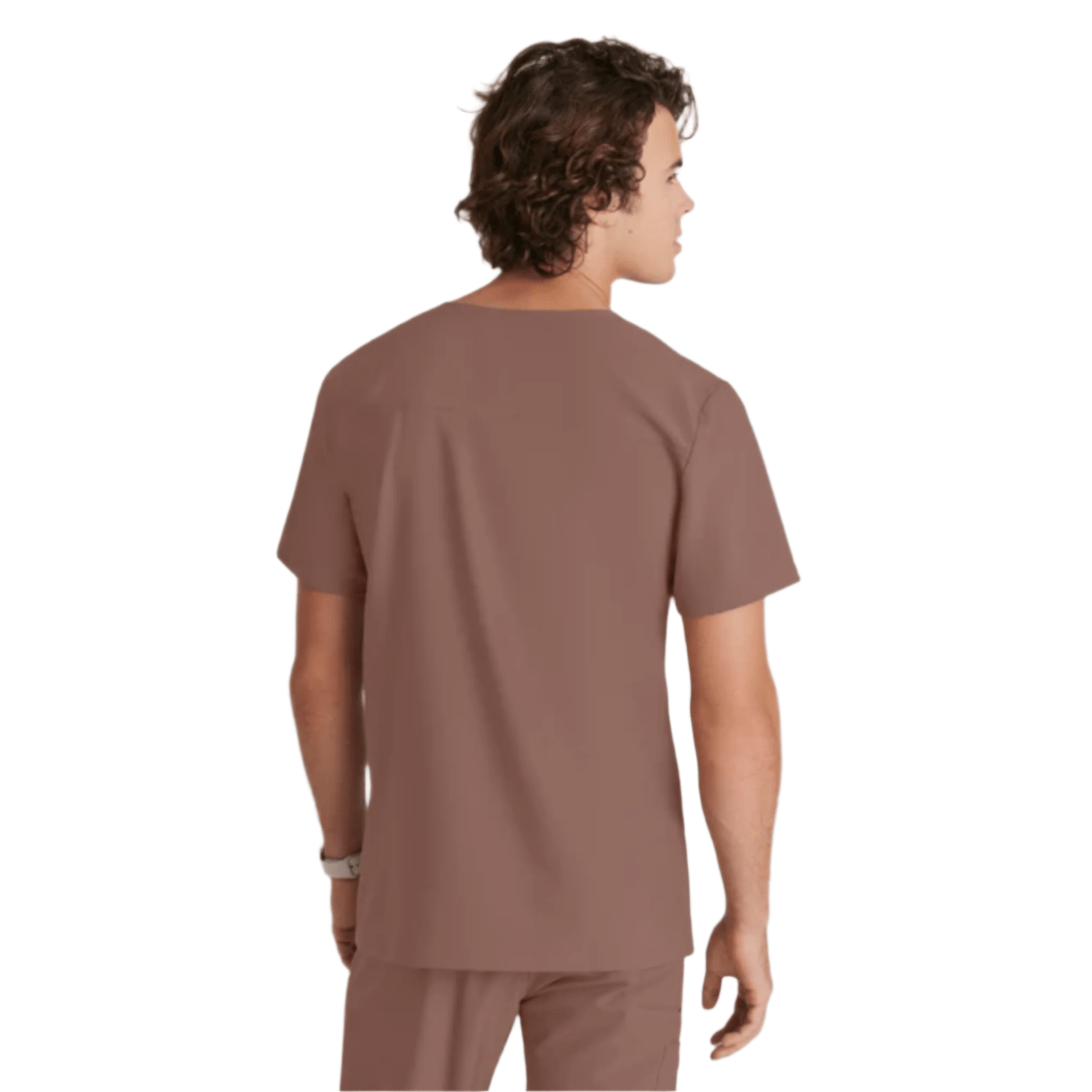 Barco Men's Journey Scrub Top - Driftwood by Lenny's Shoe & Apparel