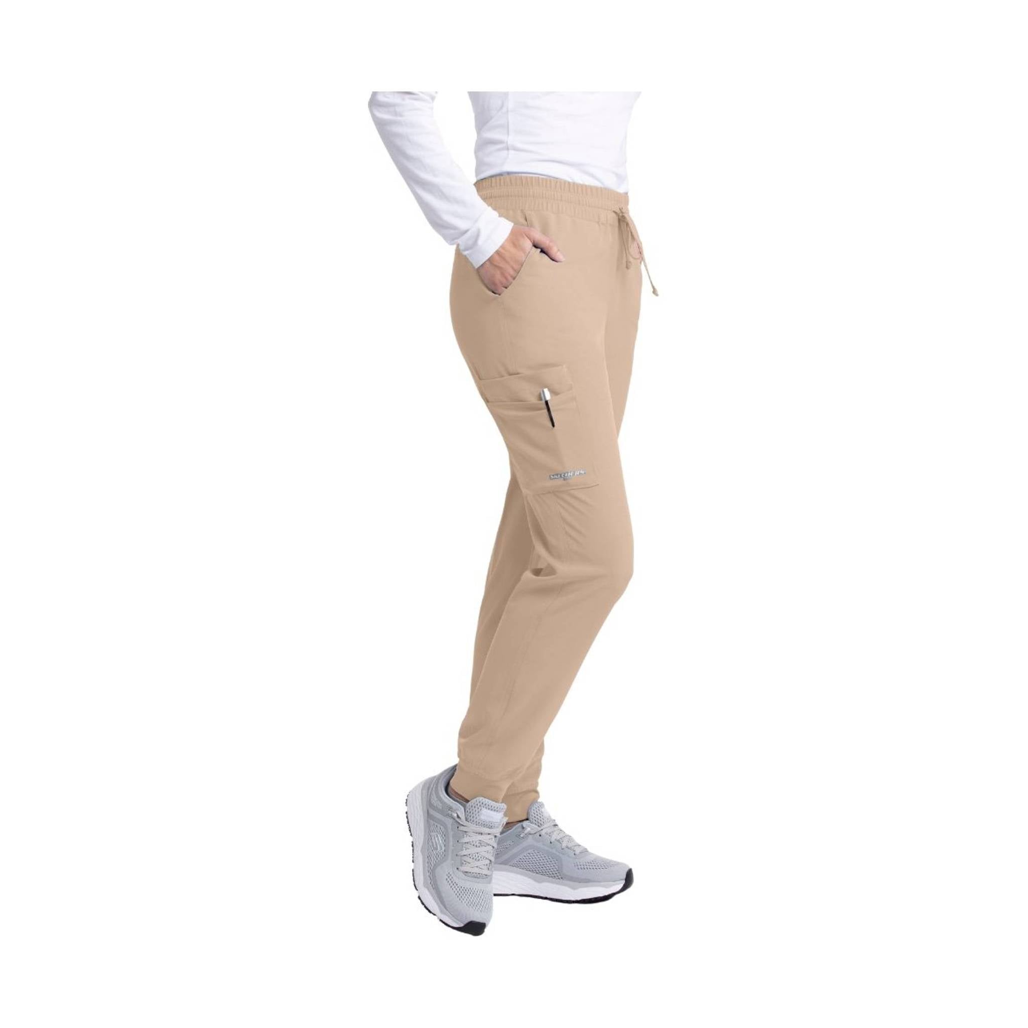 Barco Women's Theory Jogger Scrub Pant - New Khaki by Lenny's Shoe & Apparel