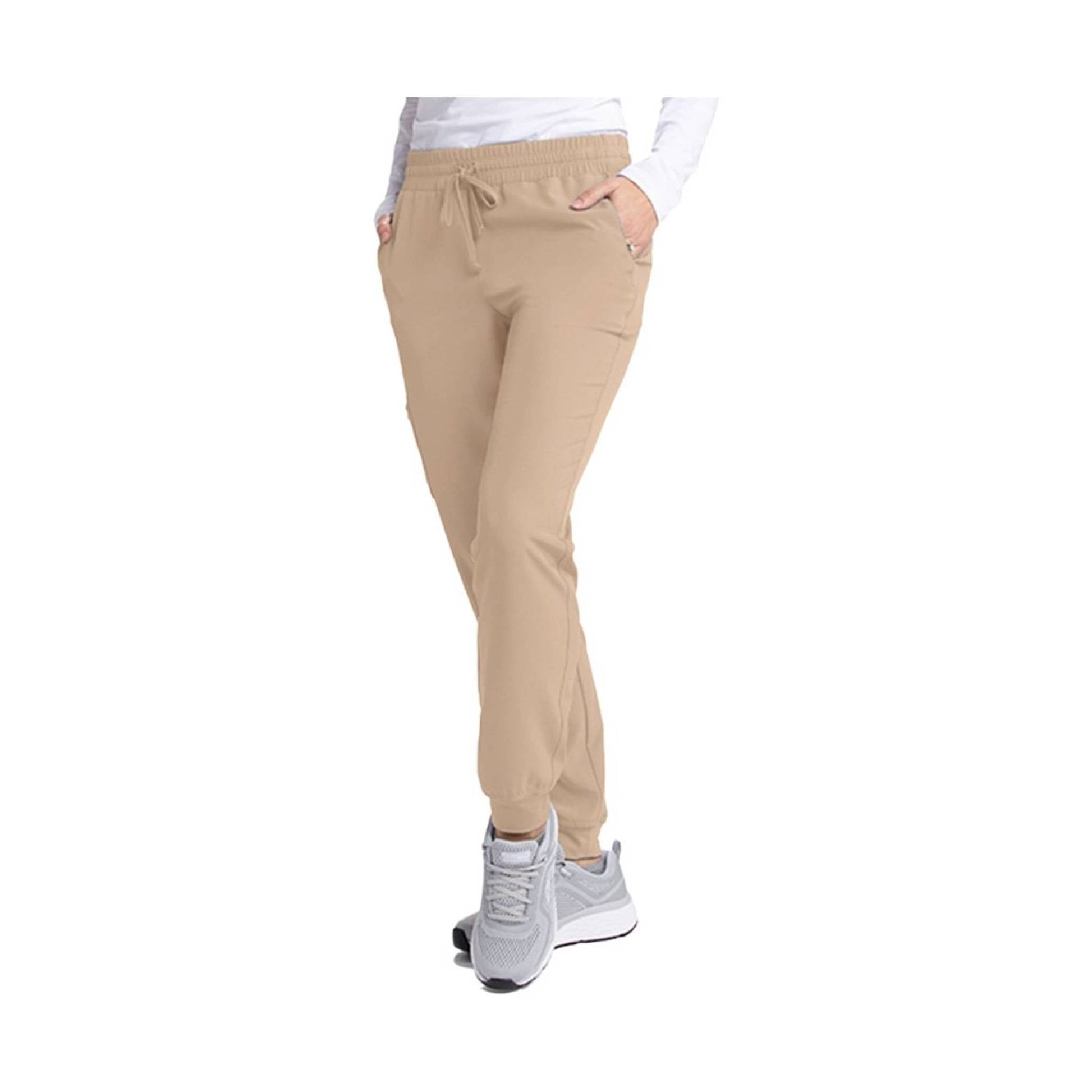 Barco Women's Theory Jogger Scrub Pant - New Khaki by Lenny's Shoe & Apparel