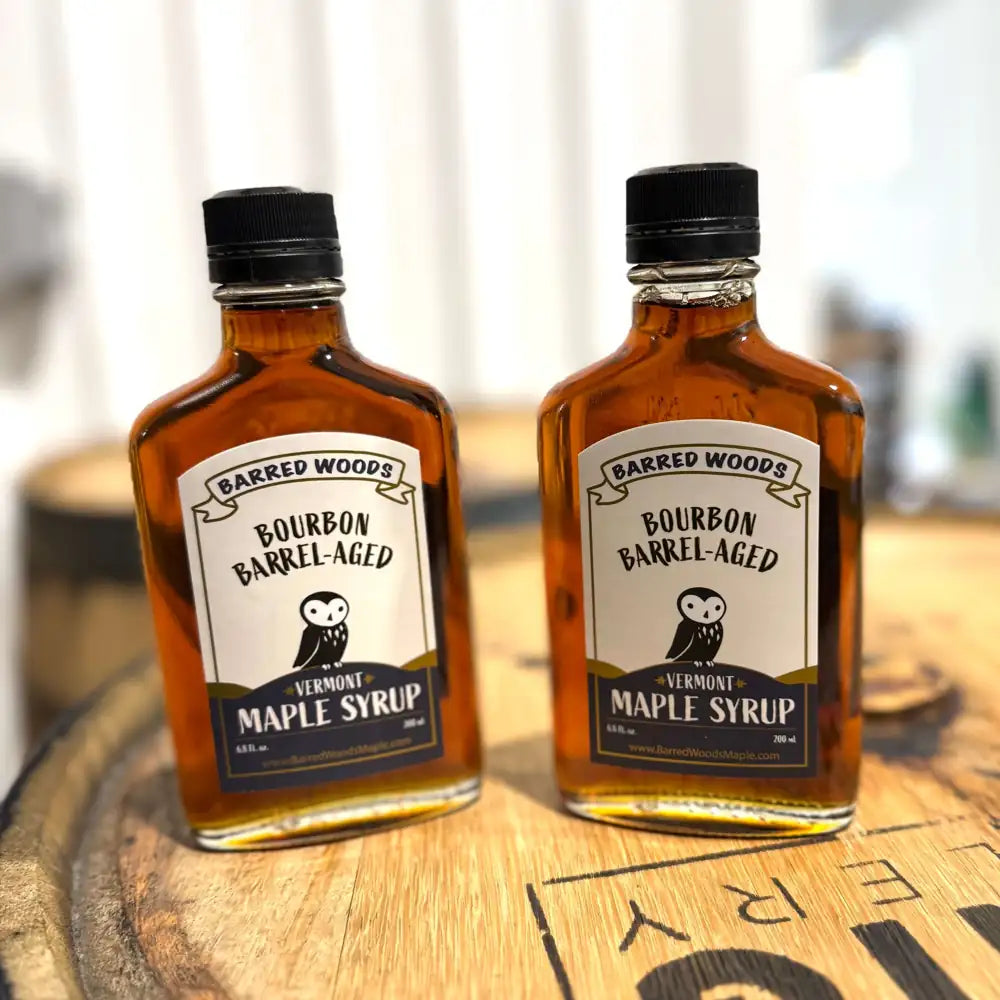 Bourbon Barrel Aged Maple Syrup Flask