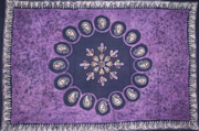 Tapestry Twin Size Multi Batik Purple by Homeportonline