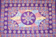 Tapestry Twin Size Batik Snowflake Purple by Homeportonline