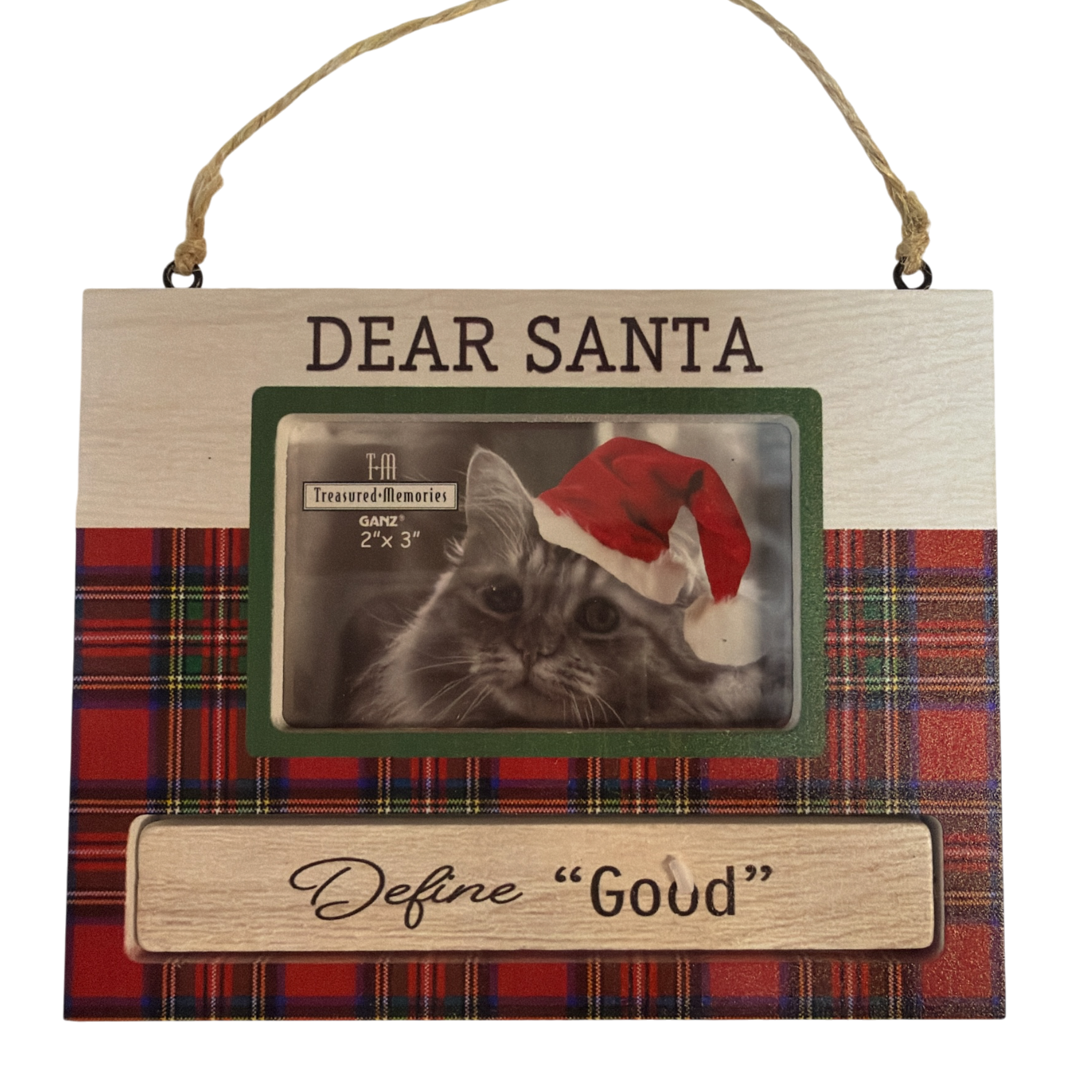 Pet Photo Frame Ornament - Dear Santa