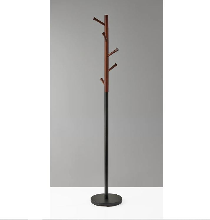 Coatrack Arbor Black & Walnut by Homeportonline