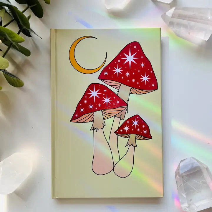 Mushrooms At Midnight Lined Journal