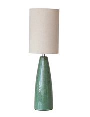 Lamp Tabletop Ceramic Green 27.5"h by Homeportonline