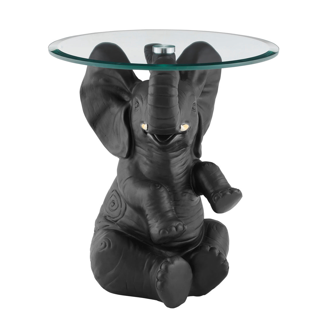 Ernie Elephant Side Table Base and Glass Top by Homeportonline