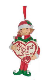 Mom's Favorite Child Ornament - Girl - Youngest Child