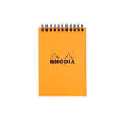 Rhodia Wire-Bound Sketchbook, 4" x 6", Graph, Orange