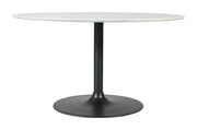 Urban Archive Rowan Marble Dining Table 42" Round by Homeportonline