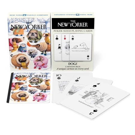 New York Puzzle Company Dog Cartoons Playing Cards Single Standard Deck