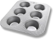 Muffin Pan 6 Cups 2 3/4x 2 1/16x 1 3/8in per cup by Homeportonline