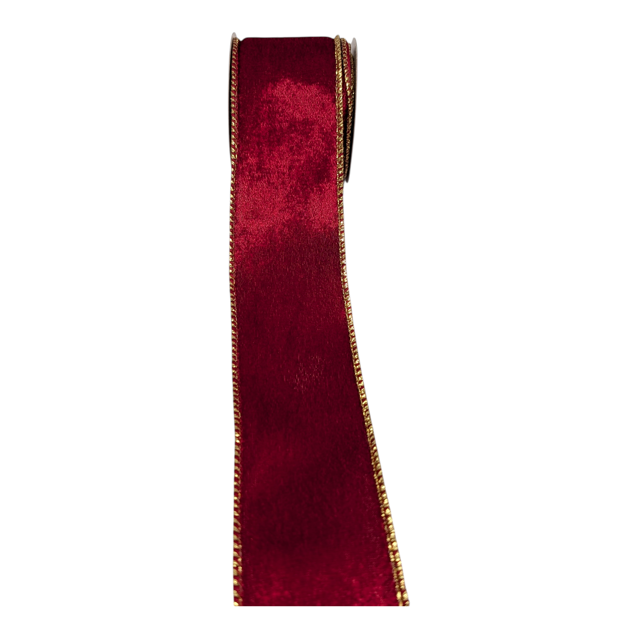 2.5" x 3 Yard Christmas Ribbon - Classic Red and Gold