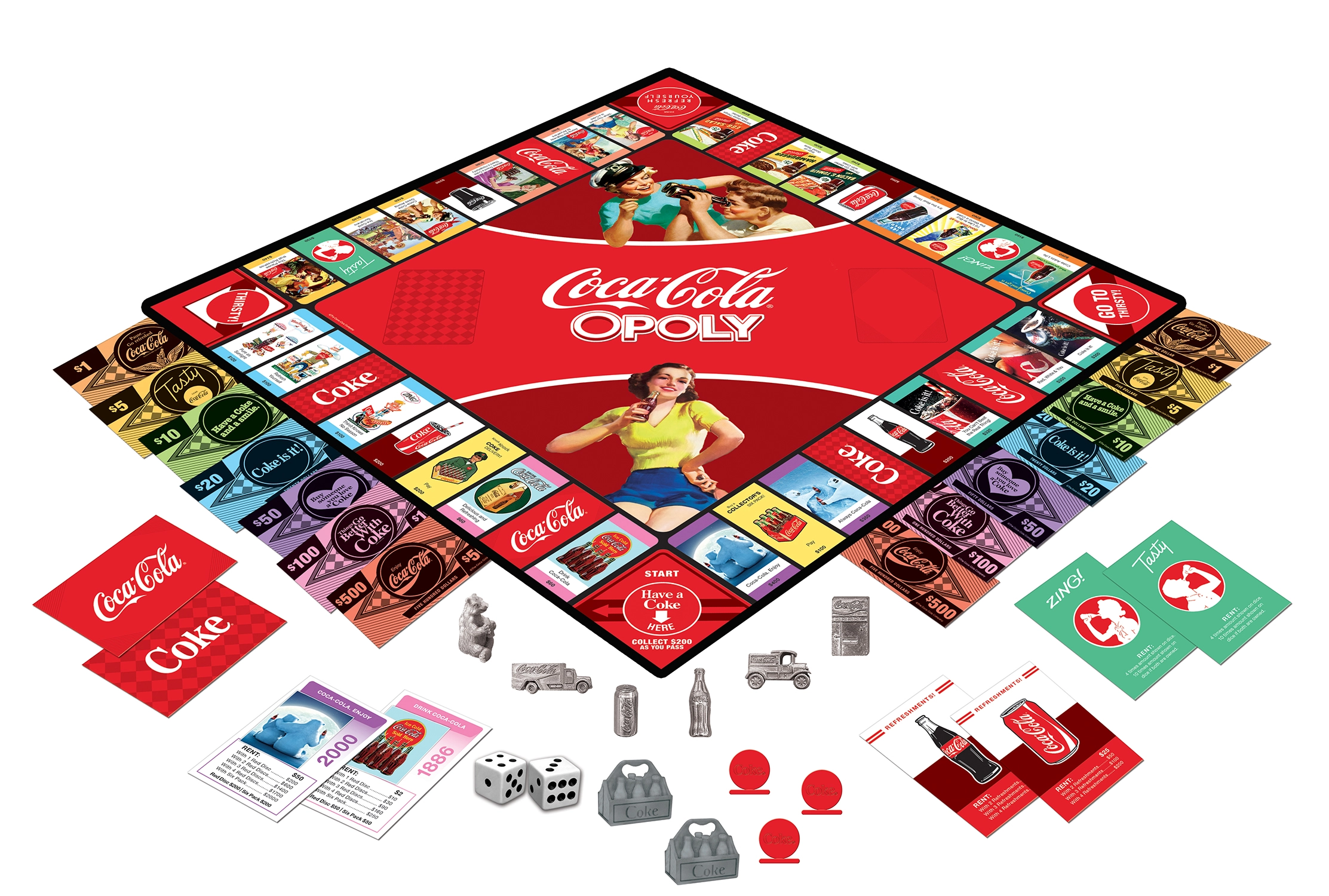 Coca-Cola Opoly Board Game