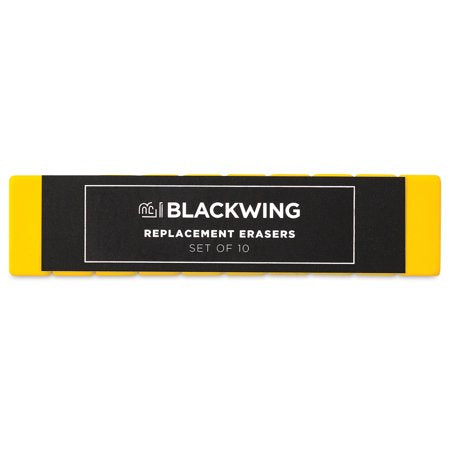 Blackwing Pencil Replacement Erasers - Yellow  Box of 10