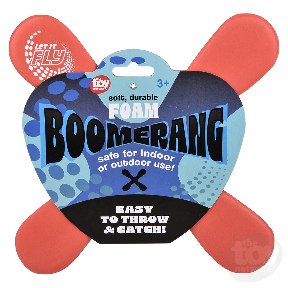Boomerang Foam 8" Assorted Colors Available (Sold Individually) by Homeportonline