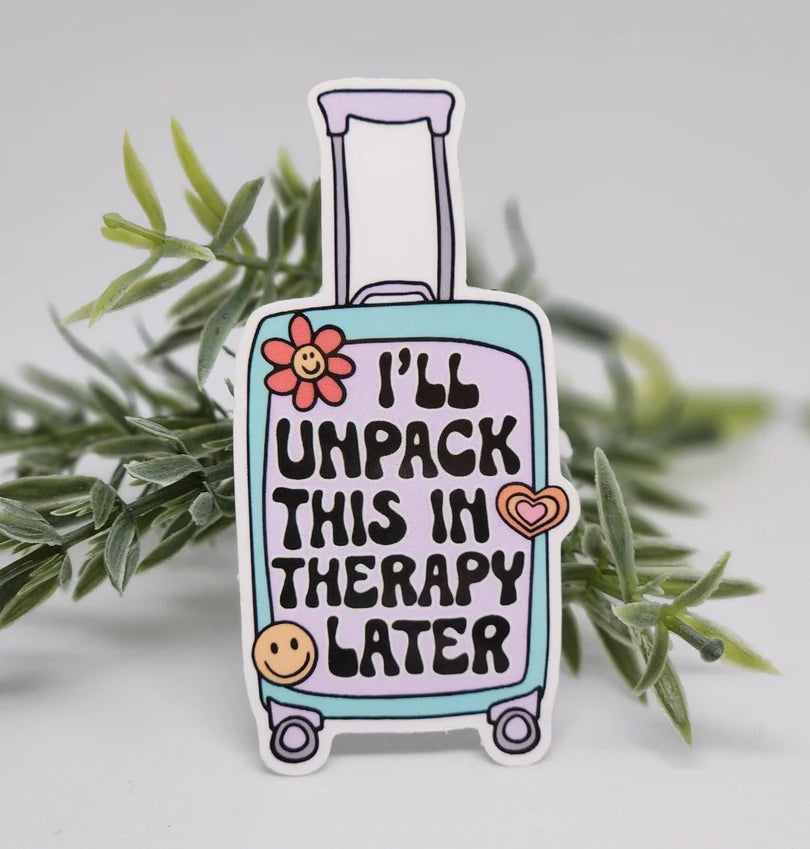 Therapy Suitcase Sticker