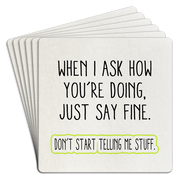 Bar Coaster | When I ask you how you're doing by Homeportonline