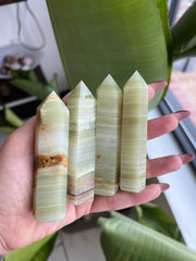 Green Onyx Crystal Tower