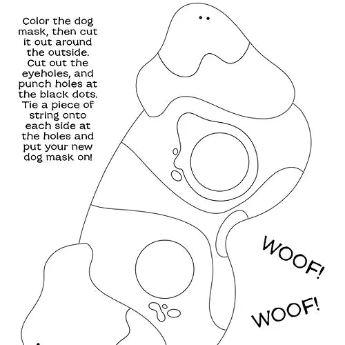Coloring Book - Dog Days - inkpaperfable