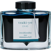 PILOT Iroshizuku Bottled Fountain Pen Ink  Tsuki-Yo  Moonlight (Teal) 50ml Bottle (69205)