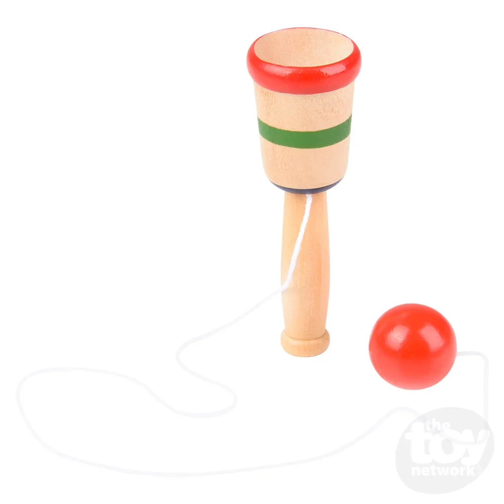 Ball & Cup Wooden Catch Game Mini 4" (Sold Individually) by Homeportonline