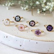 Pressed Flower Ring