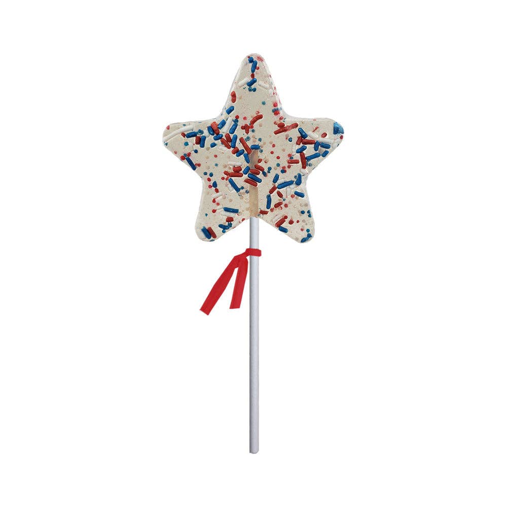 Patriotic Funfetti Star Lollipops by SidePony Boutique