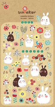 Stickers Bonny Bunnies & Flowers by Homeportonline