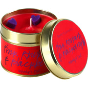 Tin Candle - Pink Rhubarb Blackberry by Homeportonline