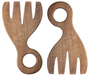 Acacia Wood Salad Servers, Set of 2 by Homeportonline