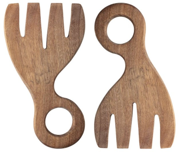 Acacia Wood Salad Servers, Set of 2 by Homeportonline