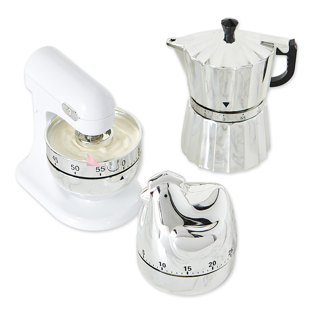 Chrome Kitchen Timers (sold individually) by Homeportonline