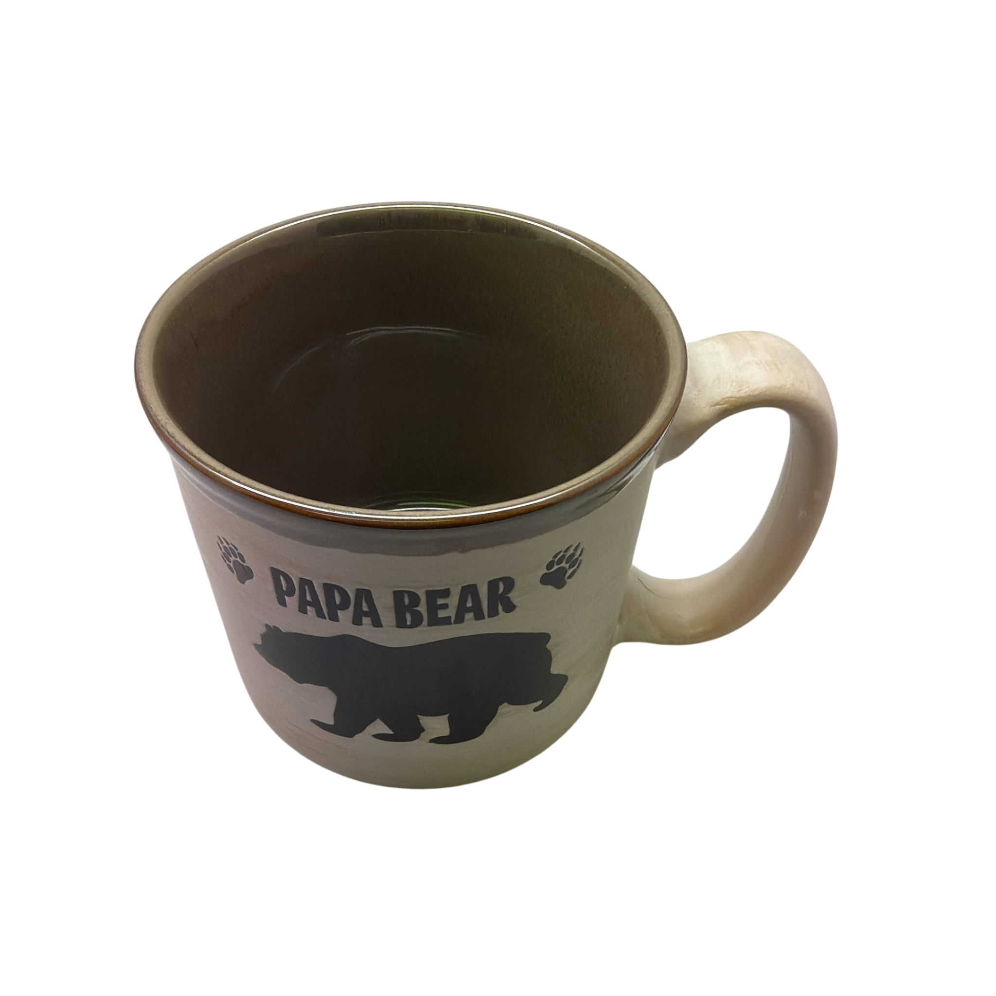 Papa Bear - Drip Glaze Mug - Caramel