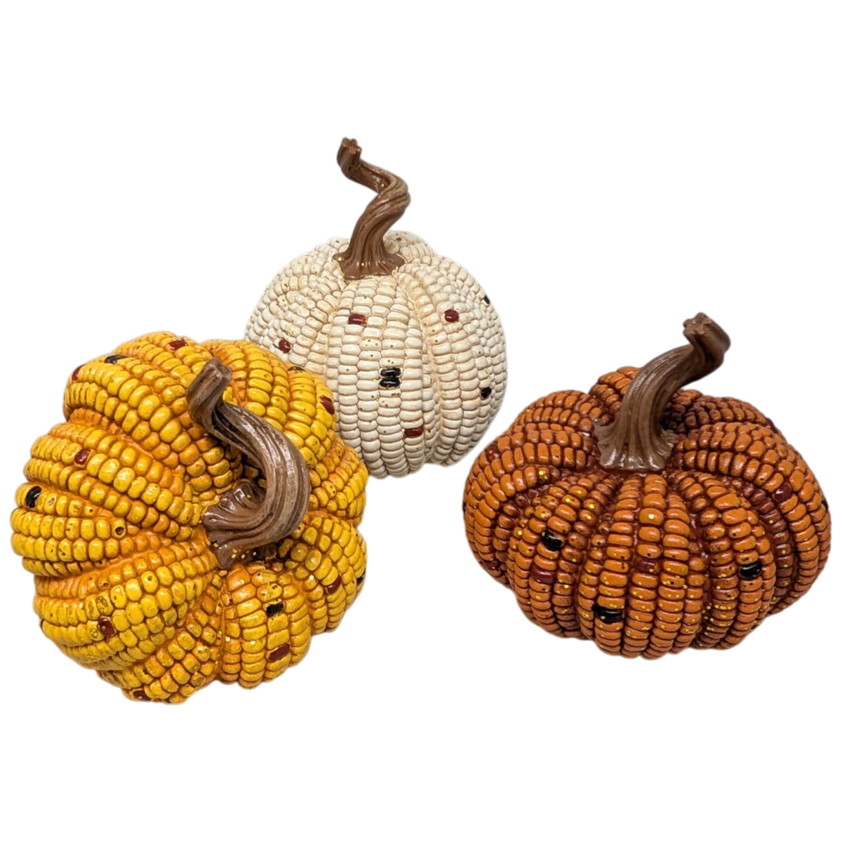 Harvest Corn Resin Pumpkin -