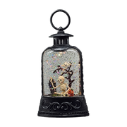 Lighted Waterglobe Lantern - Skeletons