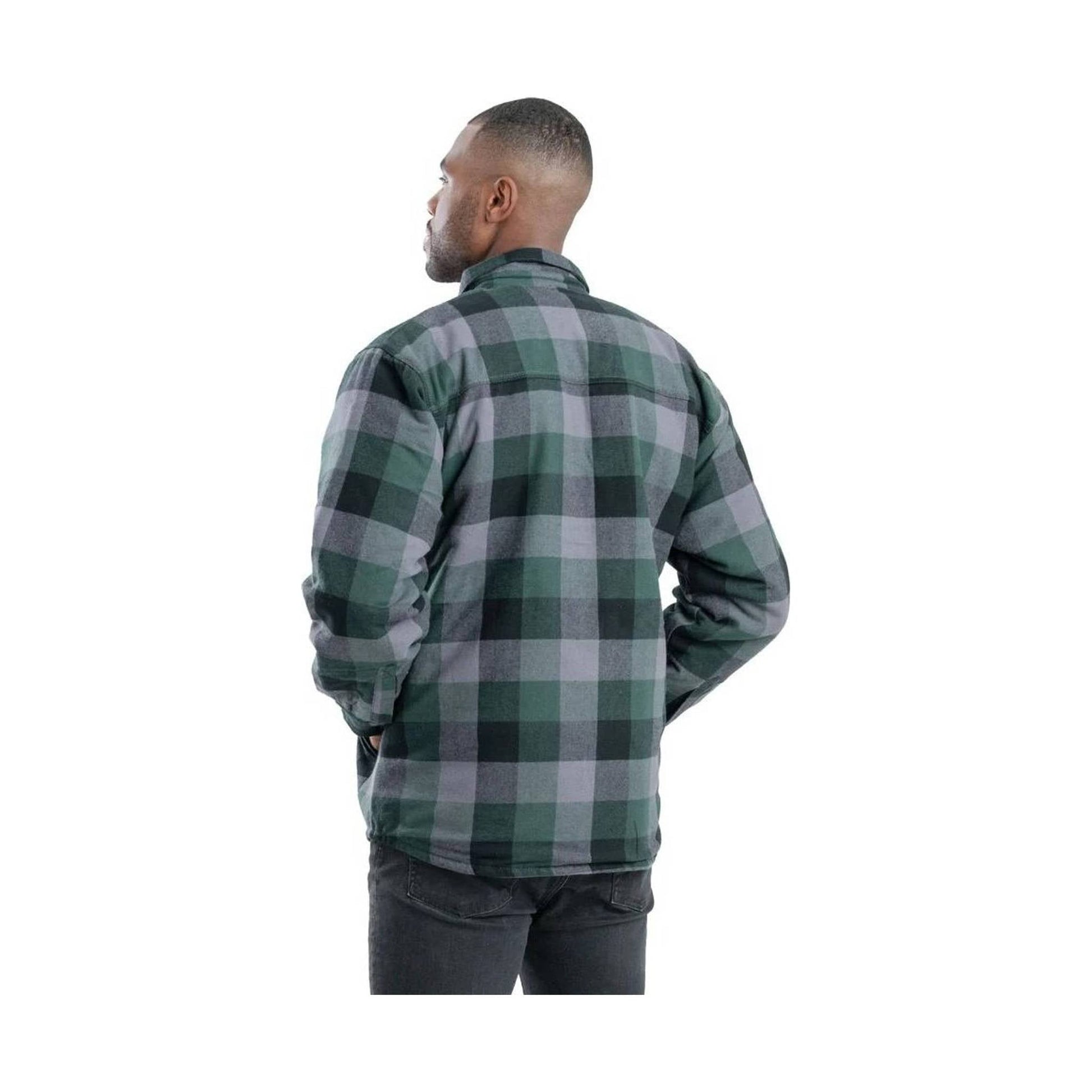 Berne Men's Flannel Shirt Jac - Plaid Green by Lenny's Shoe & Apparel