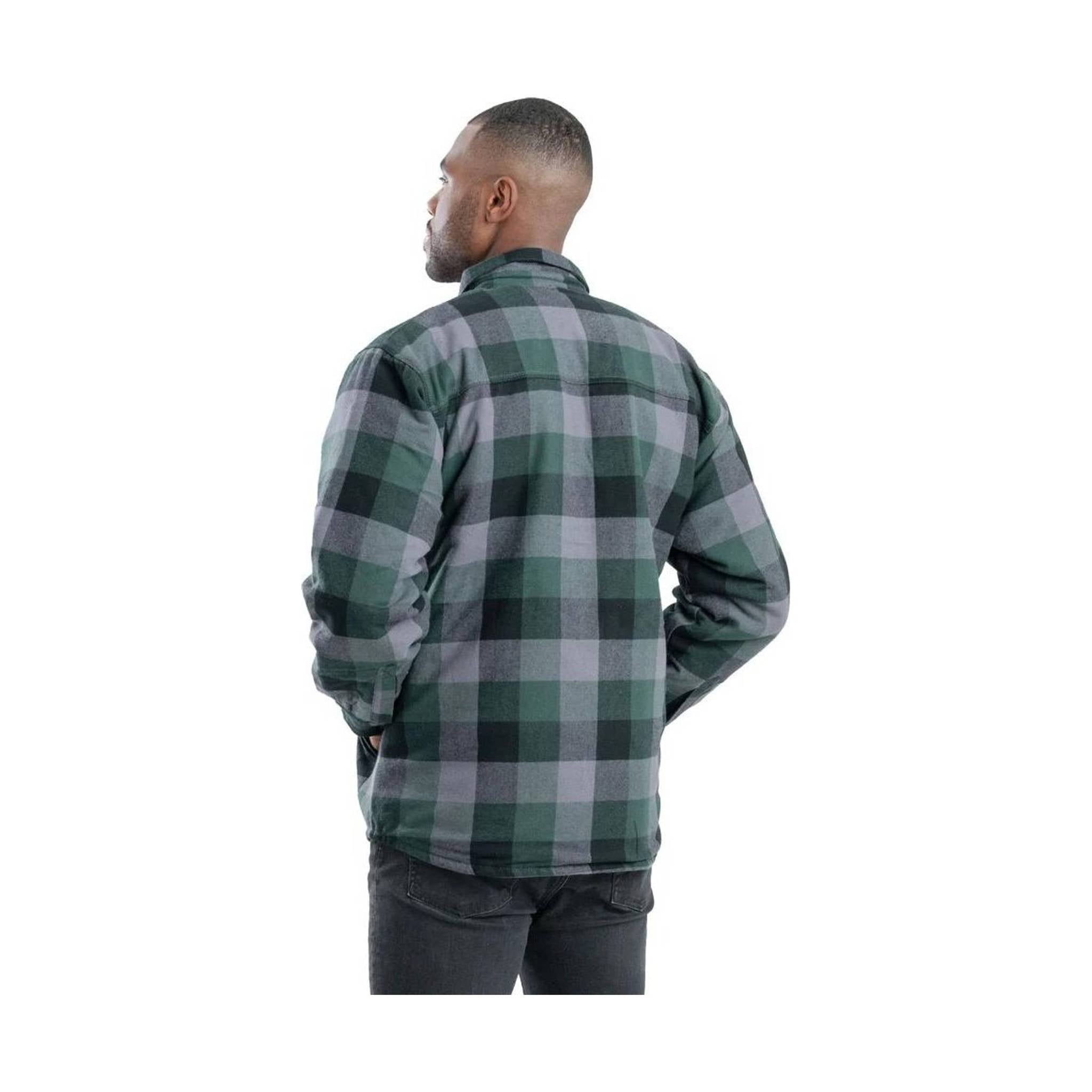 Berne Men's Flannel Shirt Jac - Plaid Green by Lenny's Shoe & Apparel