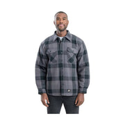 Berne Men's Flannel Shirt Jac - Plaid Slate by Lenny's Shoe & Apparel