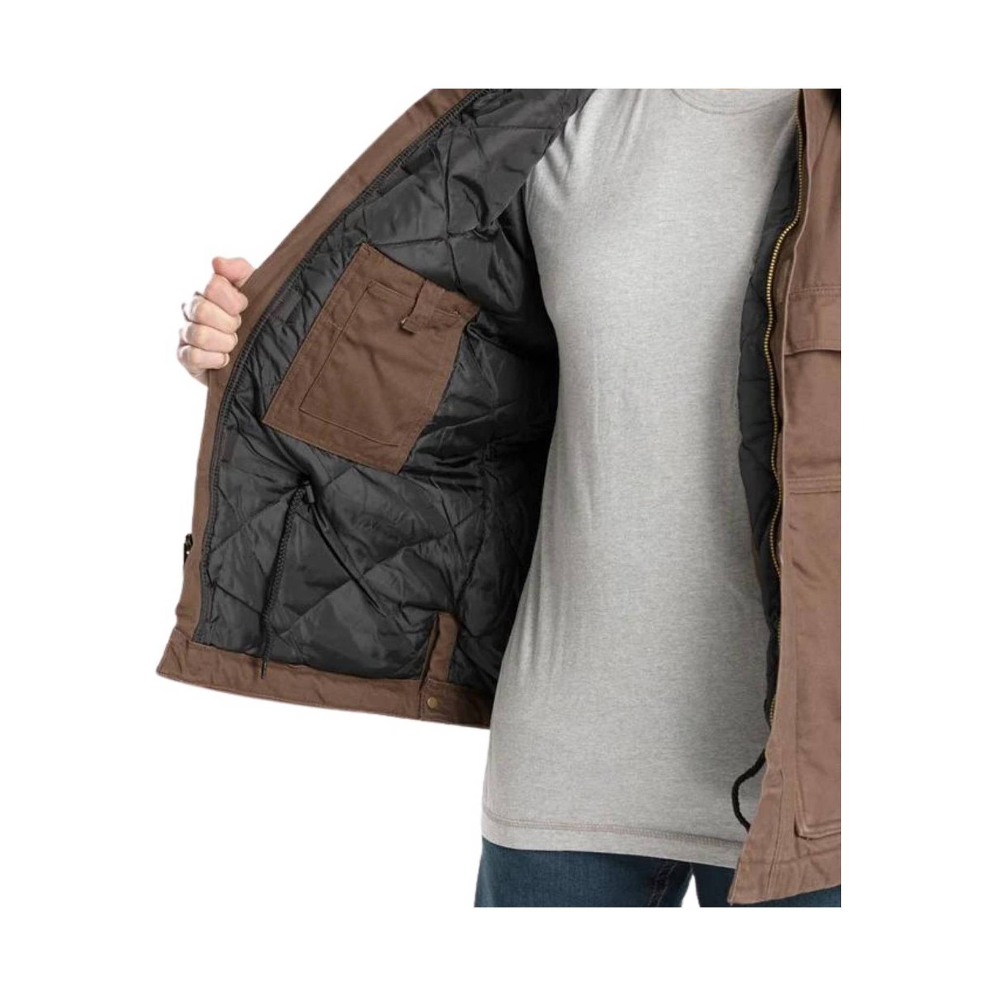 Berne Men's Heartland Chore Coat - Bark by Lenny's Shoe & Apparel