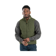 Berne Men's Heartland Sherpa-Lined Washed Duck Vest - Cedar Green by Lenny's Shoe & Apparel