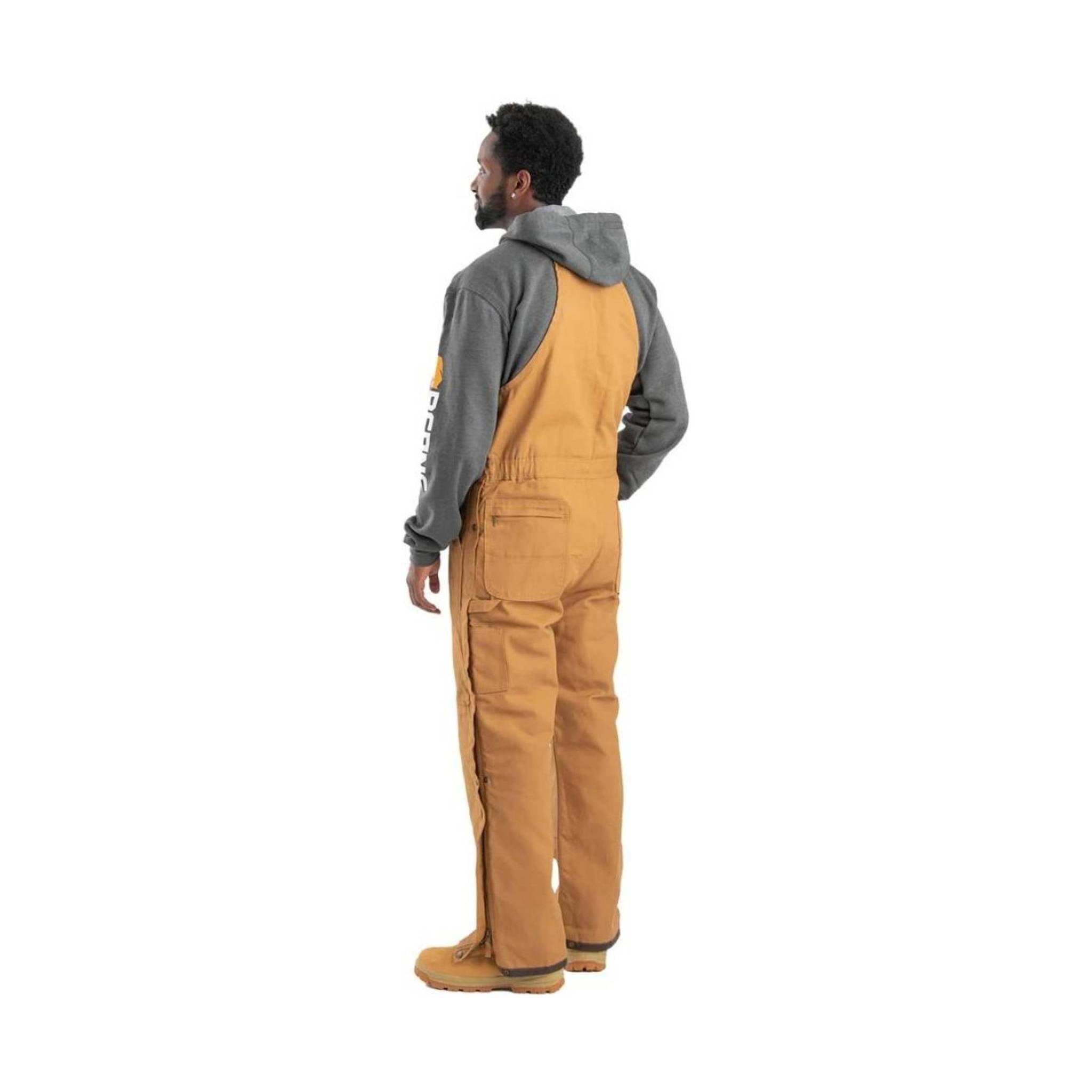 Berne Men's Heritage Deluxe Insulated Bib Overall - Brown by Lenny's Shoe & Apparel