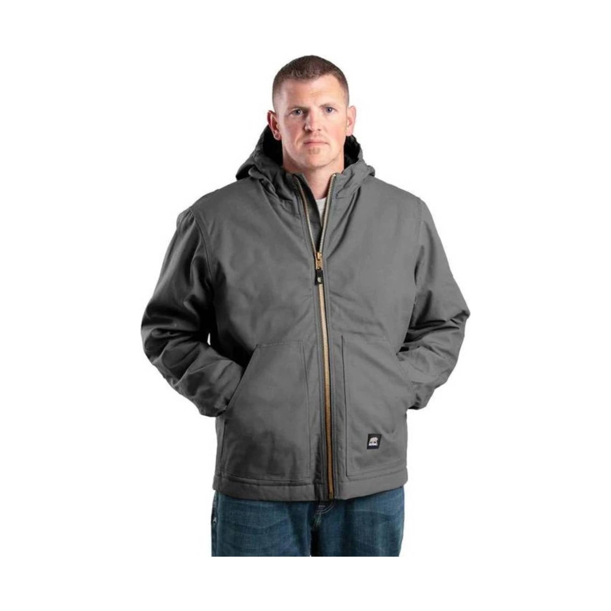 Berne Men's Heritage Duck Hooded Work Jacket - Slate by Lenny's Shoe & Apparel