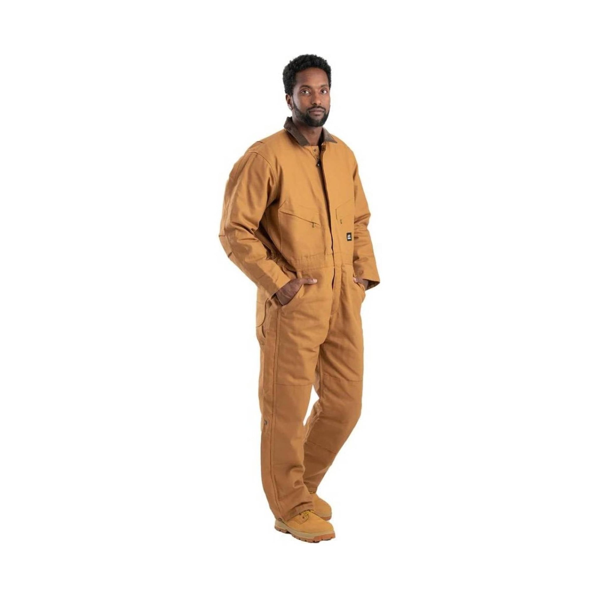 Berne Men's Heritage Duck Insulated Coverall - Brown by Lenny's Shoe & Apparel
