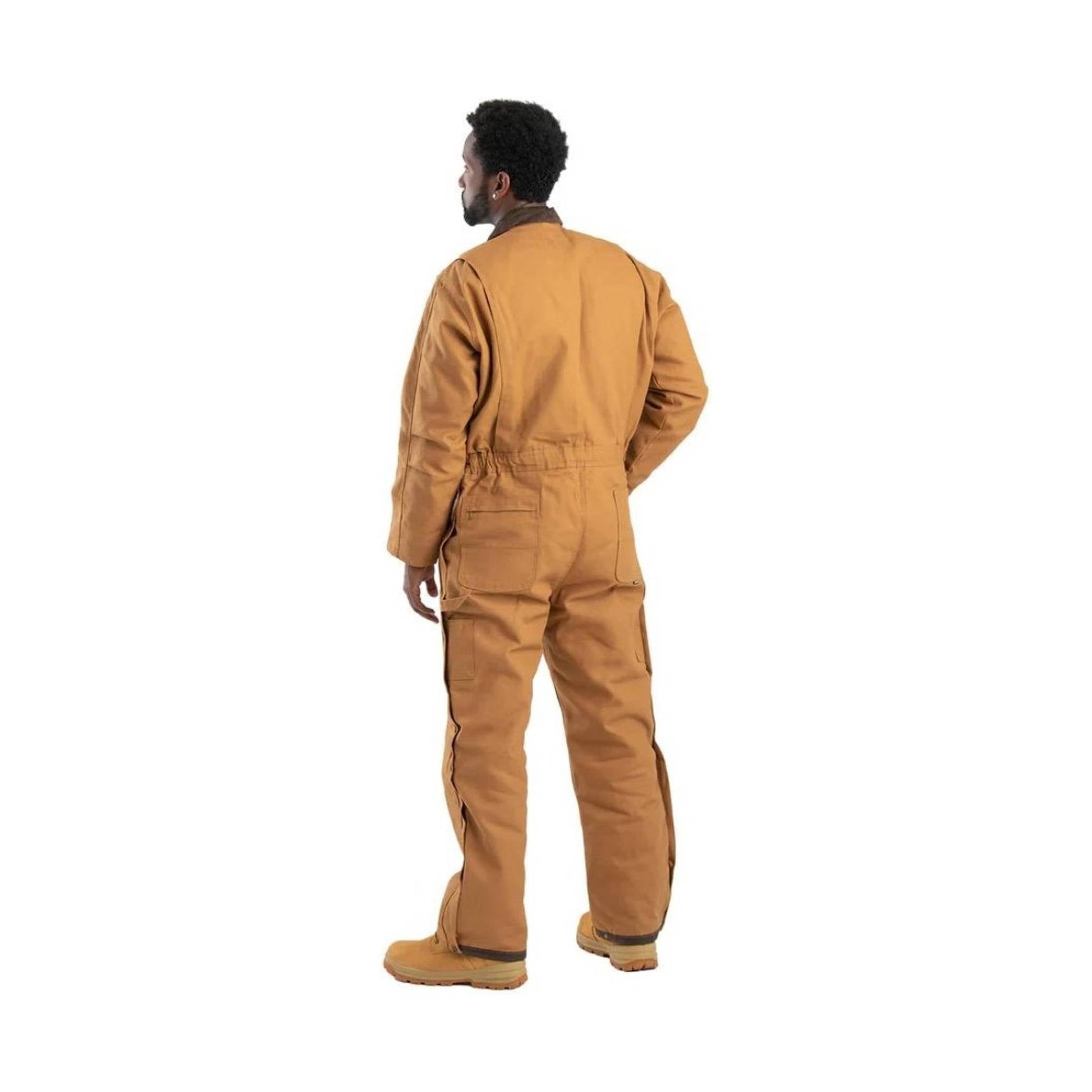 Berne Men's Heritage Duck Insulated Coverall - Brown by Lenny's Shoe & Apparel