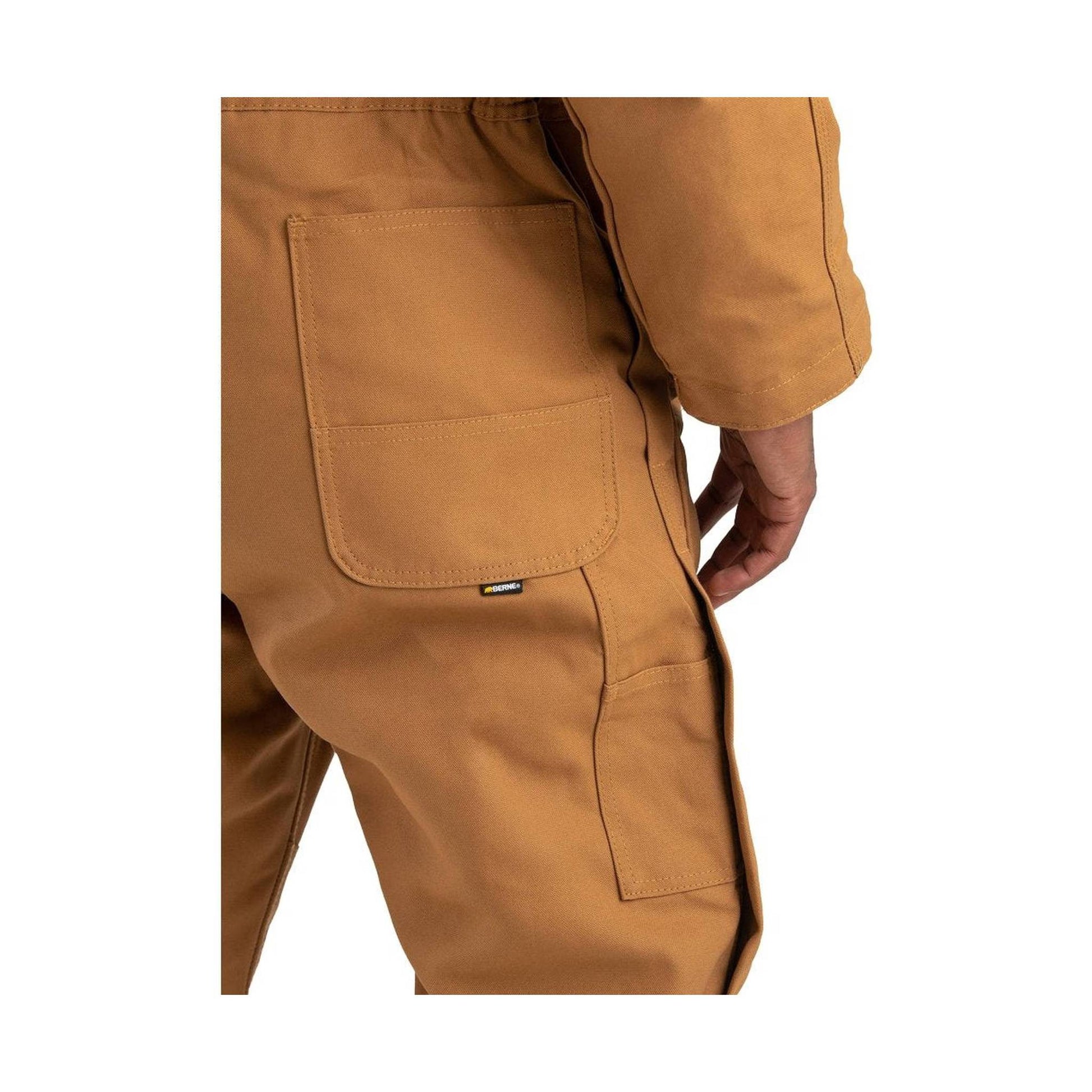 Berne Men's Heritage Duck Insulated Coverall - Brown by Lenny's Shoe & Apparel
