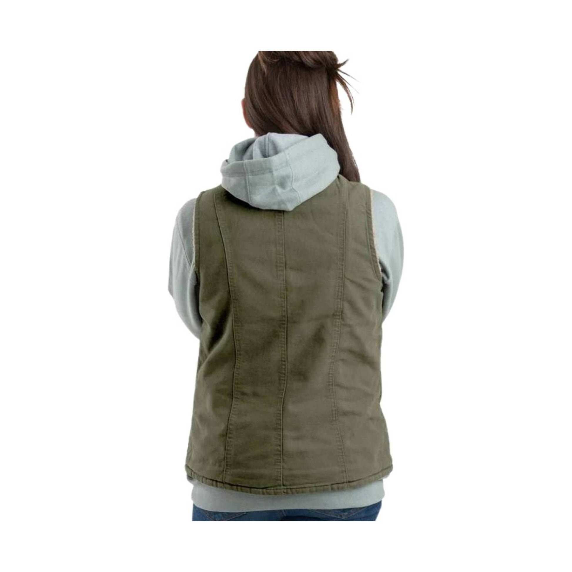 Berne Women's Canyon Sherpa Lined Vest - Cedar Green by Lenny's Shoe & Apparel